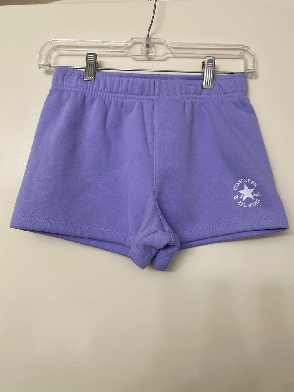 Girls’ Converse Purple Athletic Shorts with Logo